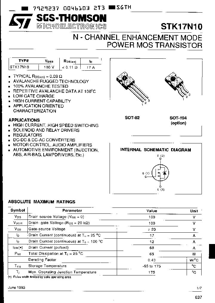 STK17N10_3558992.PDF Datasheet