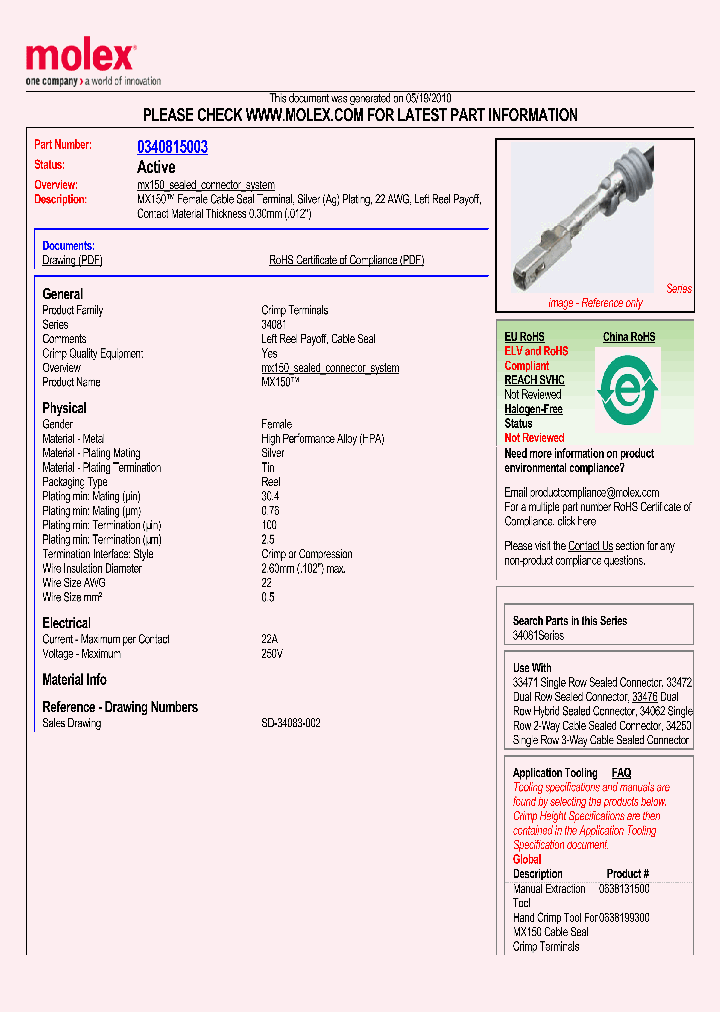 34081-5003_3593170.PDF Datasheet