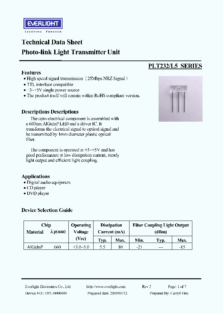 PLT232-L5_3595167.PDF Datasheet