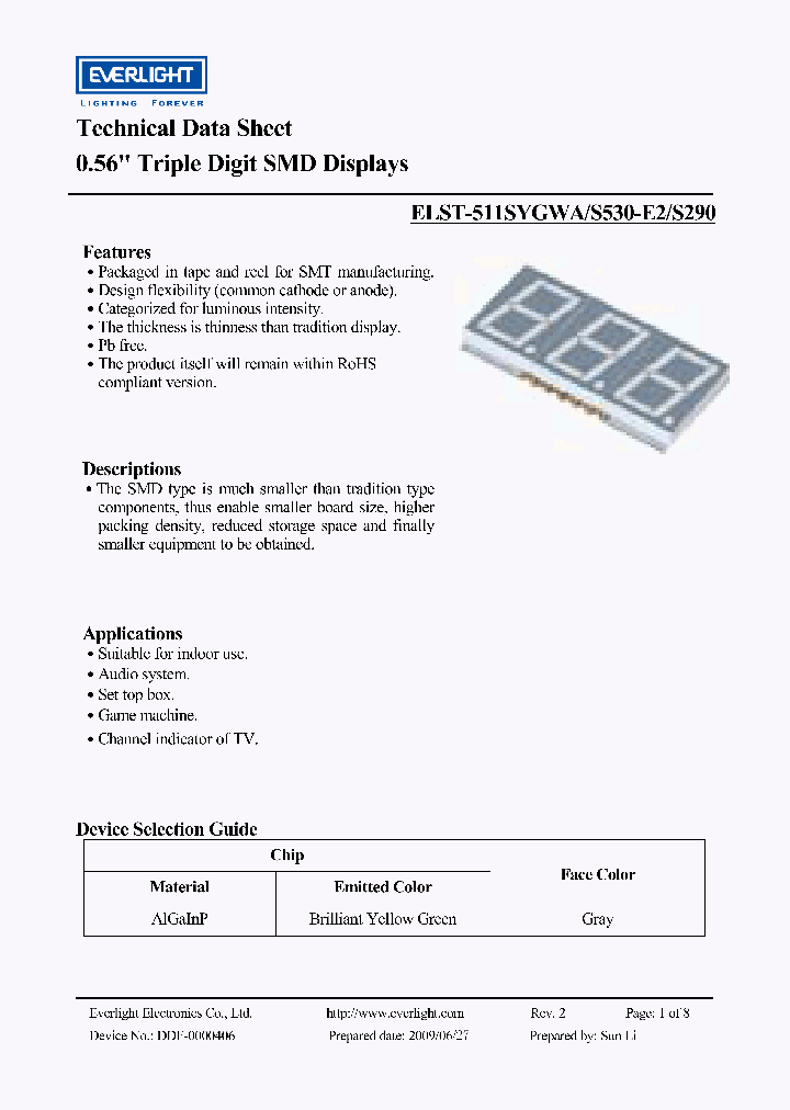 ELST-511SYGWA_3595478.PDF Datasheet