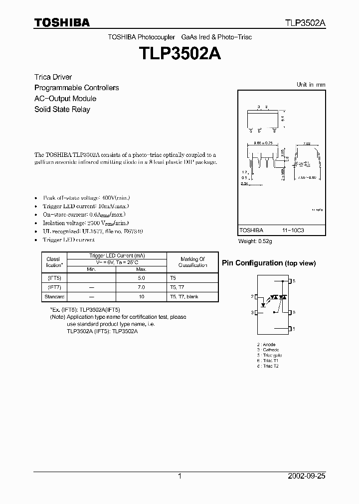 TLP3502A_3595114.PDF Datasheet