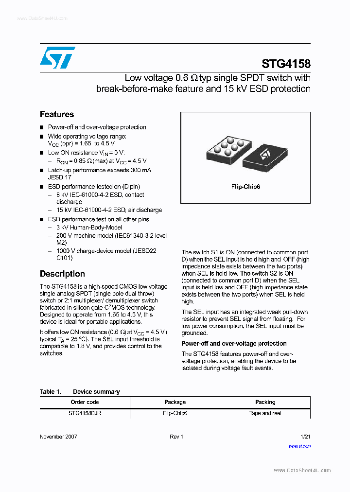 STG4158_3600400.PDF Datasheet