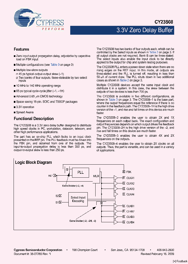 CY23S08ZXC-1HT_3605864.PDF Datasheet