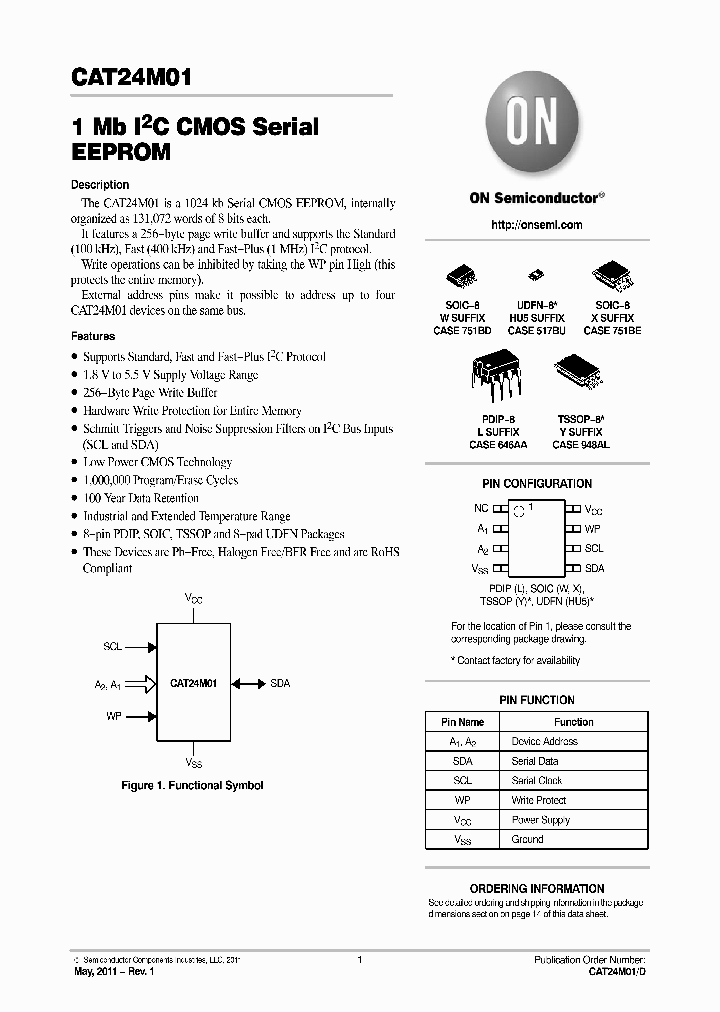 CAT24M01XI-T2_3612820.PDF Datasheet
