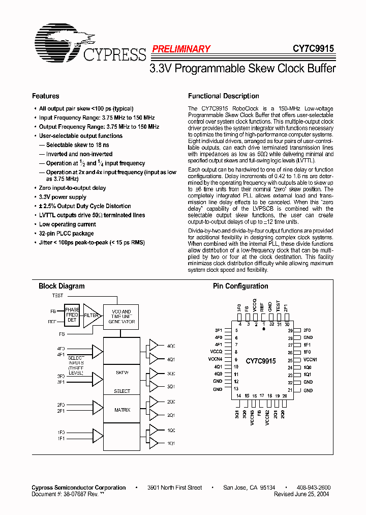 CY7C9915JXI-5_3613118.PDF Datasheet