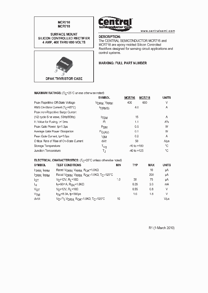 MCR716_3615269.PDF Datasheet