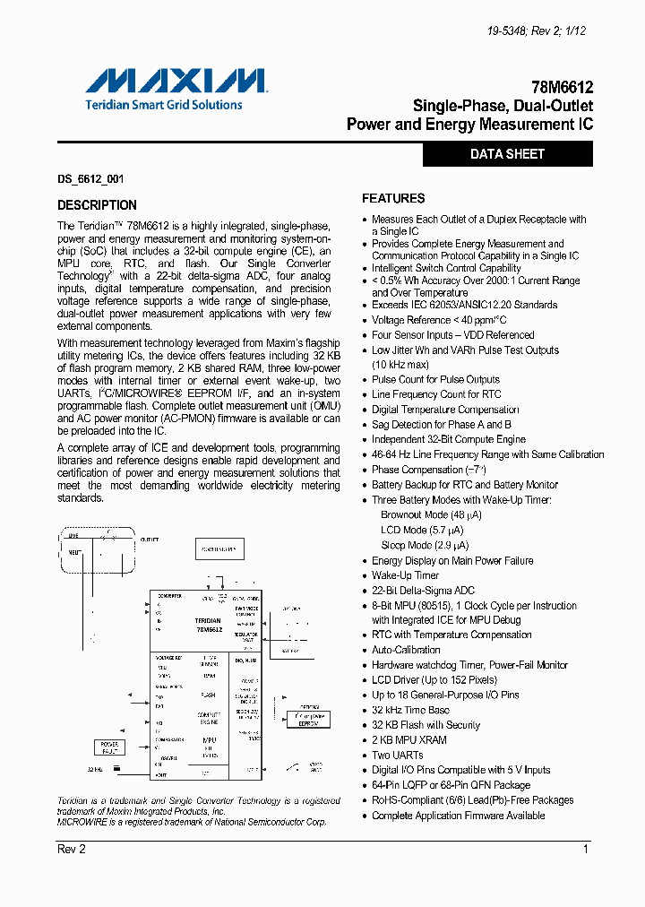 78M6612-IGTF_3620680.PDF Datasheet