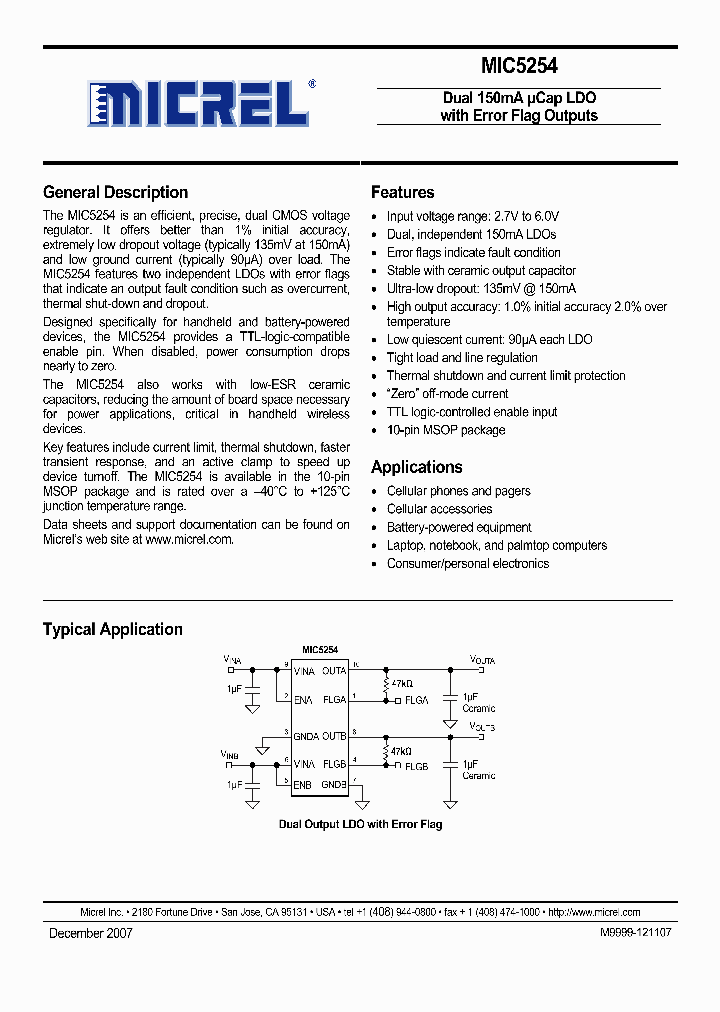 MIC5254-SJBMM_3633484.PDF Datasheet