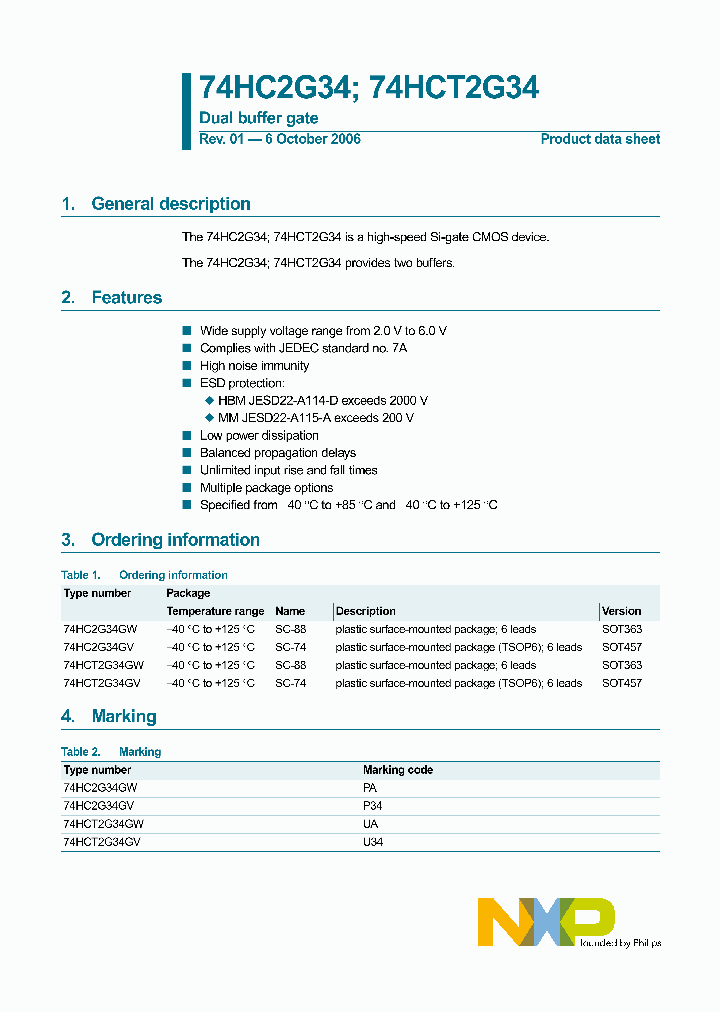 74HC2G34_3633996.PDF Datasheet