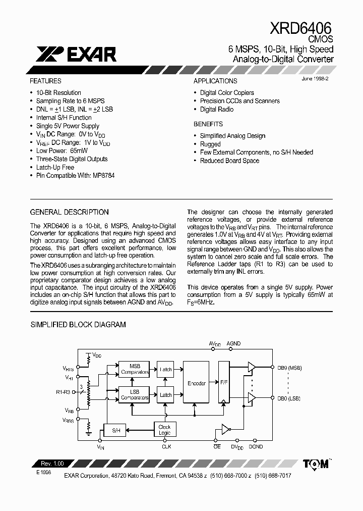 XRD6406_3641133.PDF Datasheet