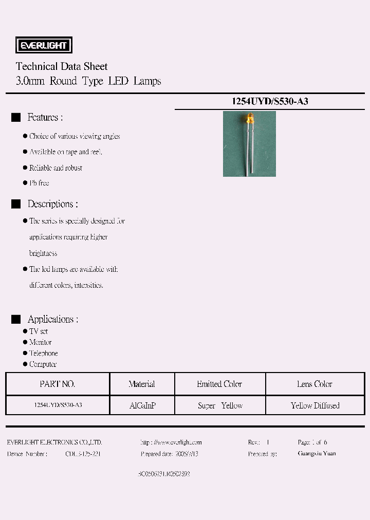 1254UYD-S530-A3_3645324.PDF Datasheet