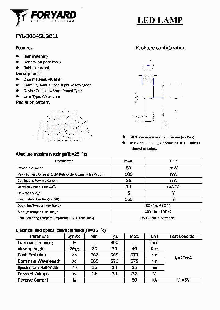 FYL-3004SUGC1L_3648497.PDF Datasheet