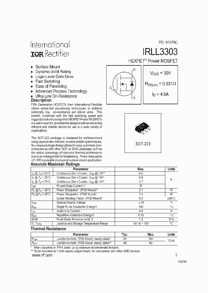 IRLL3303TR_3652046.PDF Datasheet