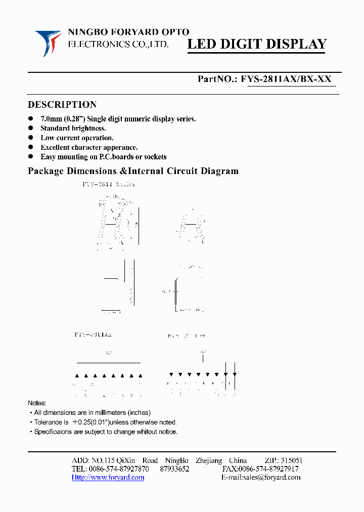 FYS-2811AX1_3652772.PDF Datasheet