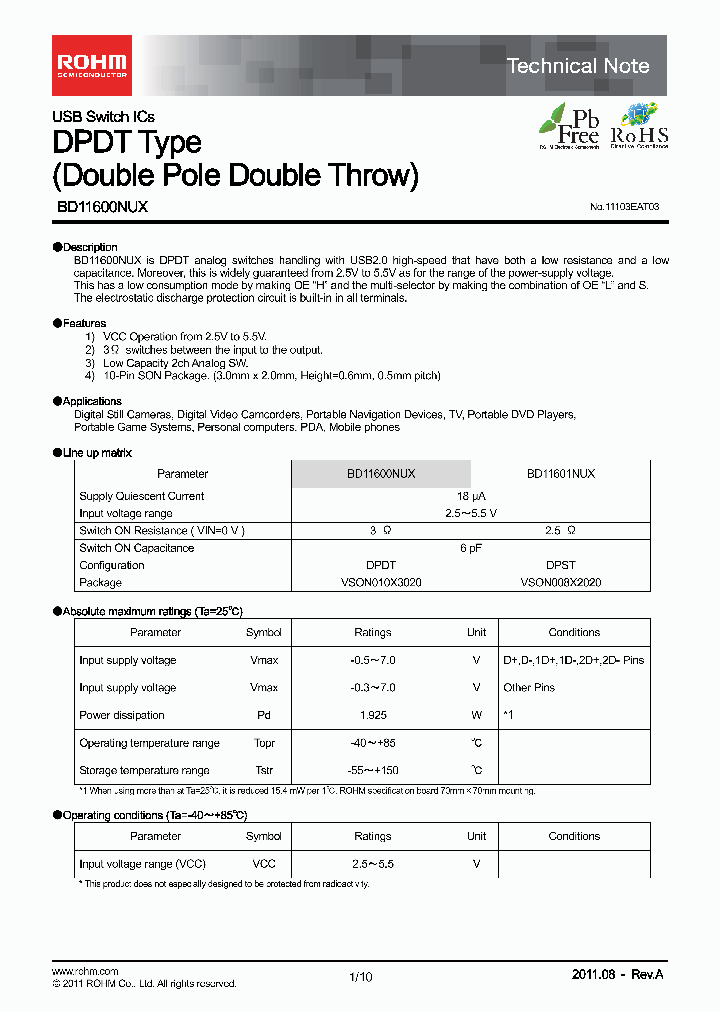 BD11600NUX_3654414.PDF Datasheet
