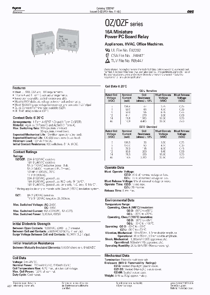 OZ-SH-105D_3656812.PDF Datasheet