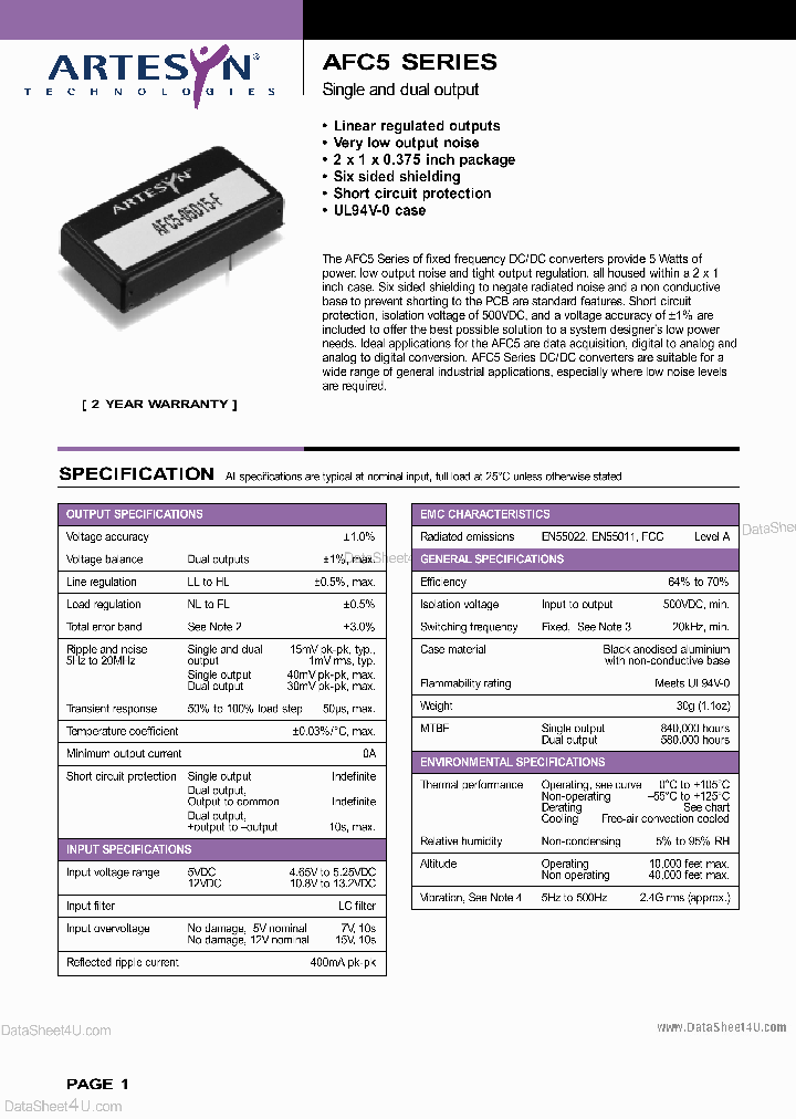 AFC5-05D15_3658002.PDF Datasheet