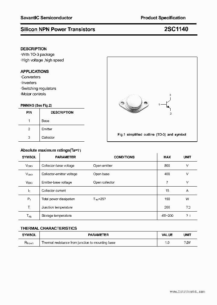 2SC1140_3660454.PDF Datasheet