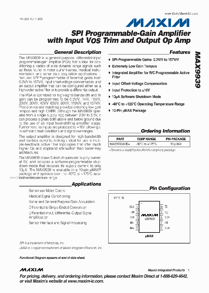 MAX9939_3665579.PDF Datasheet