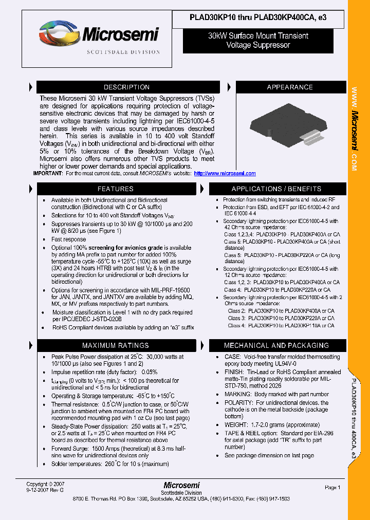 PLAD30KP18A_3667123.PDF Datasheet