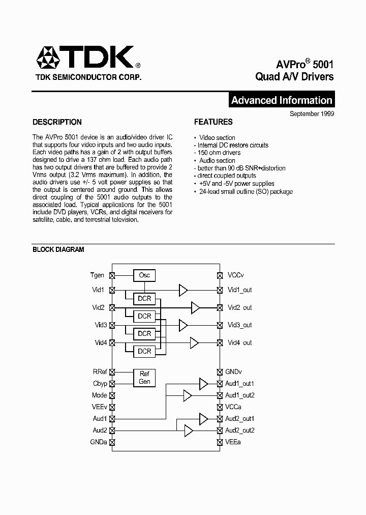 AVPRO-5001_3668364.PDF Datasheet