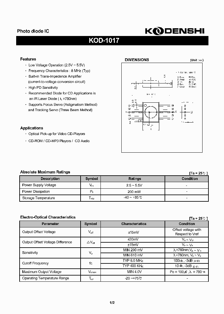 KOD-1017_3669216.PDF Datasheet