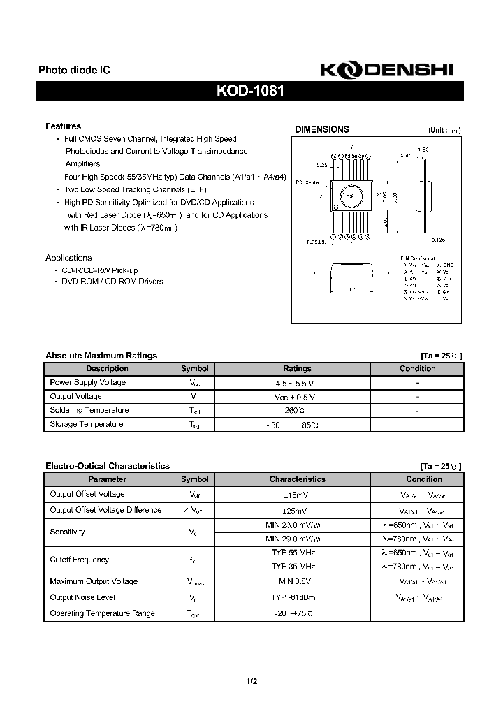 KOD-1081_3669217.PDF Datasheet
