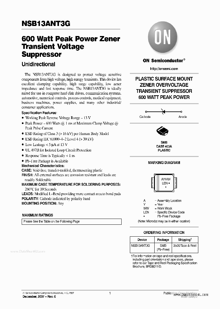 NSB13ANT3G_3670623.PDF Datasheet