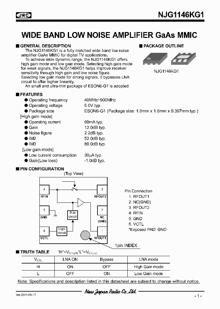 NJG1146KG1_3671356.PDF Datasheet