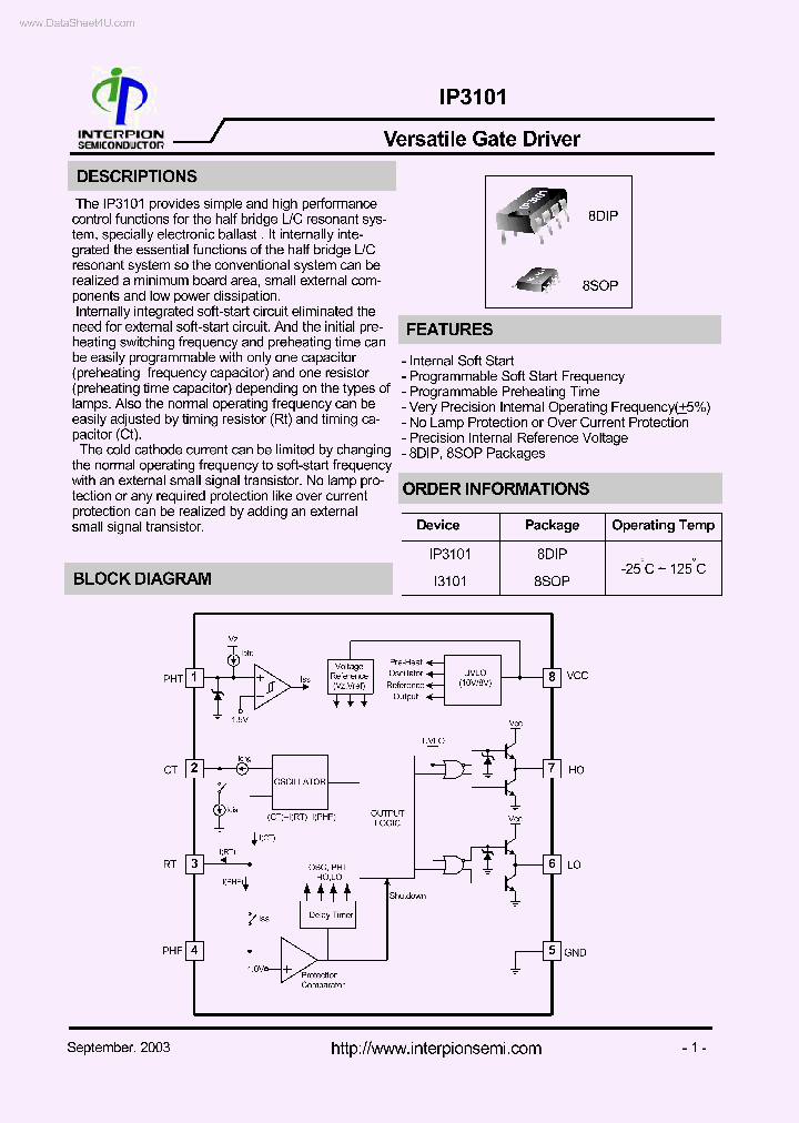IP3101_3673939.PDF Datasheet