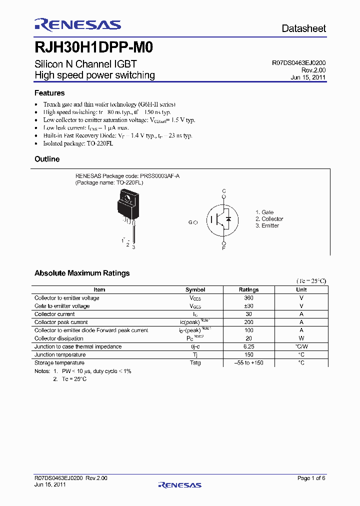 RJH30H1DPP-M0_3674419.PDF Datasheet