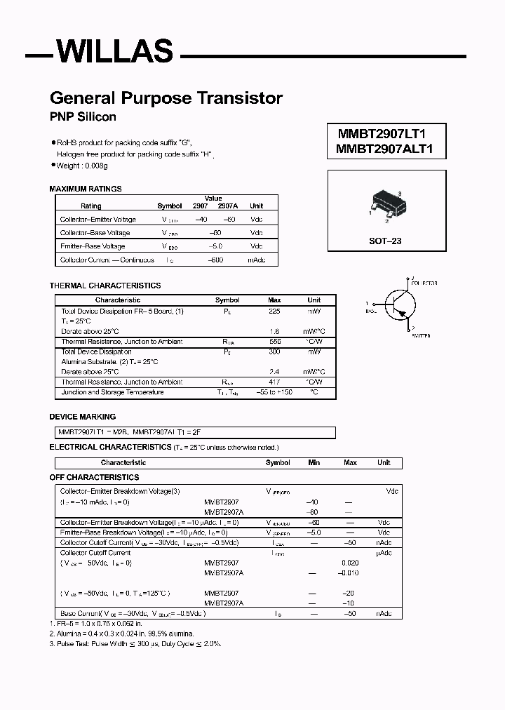 MMBT2907ALT1_3676172.PDF Datasheet