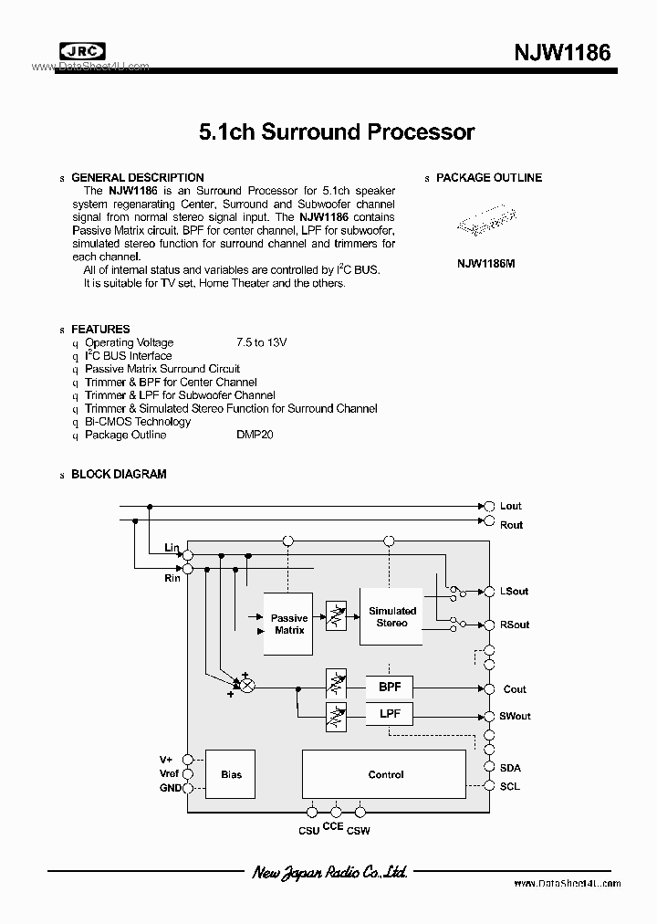 NJW1186_3676674.PDF Datasheet