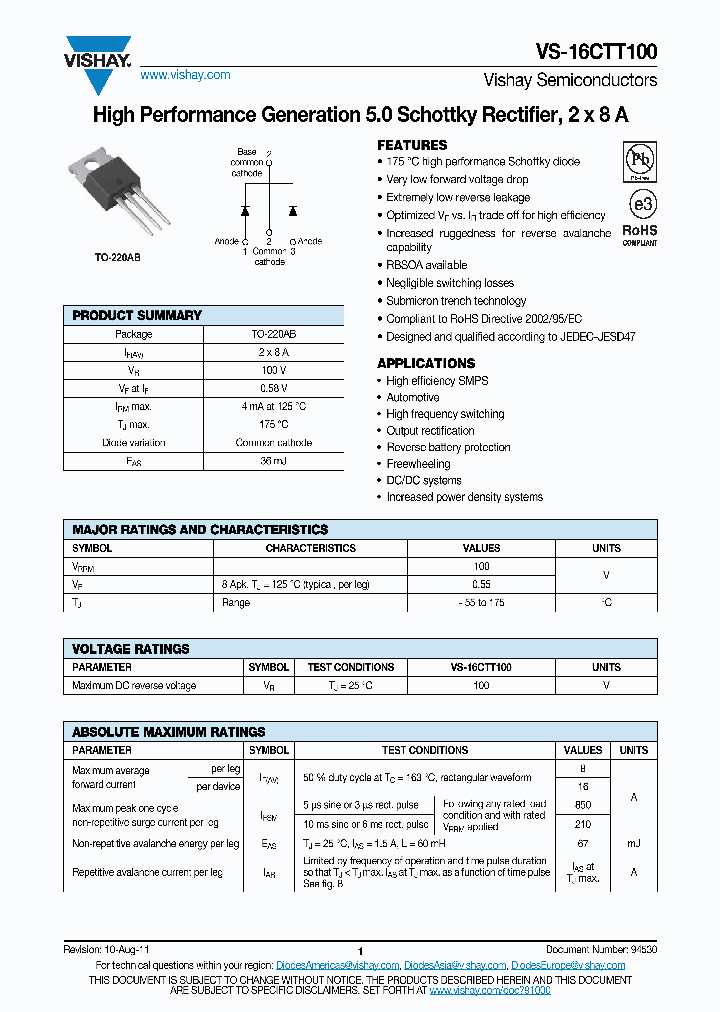 16CTT10011_3676387.PDF Datasheet
