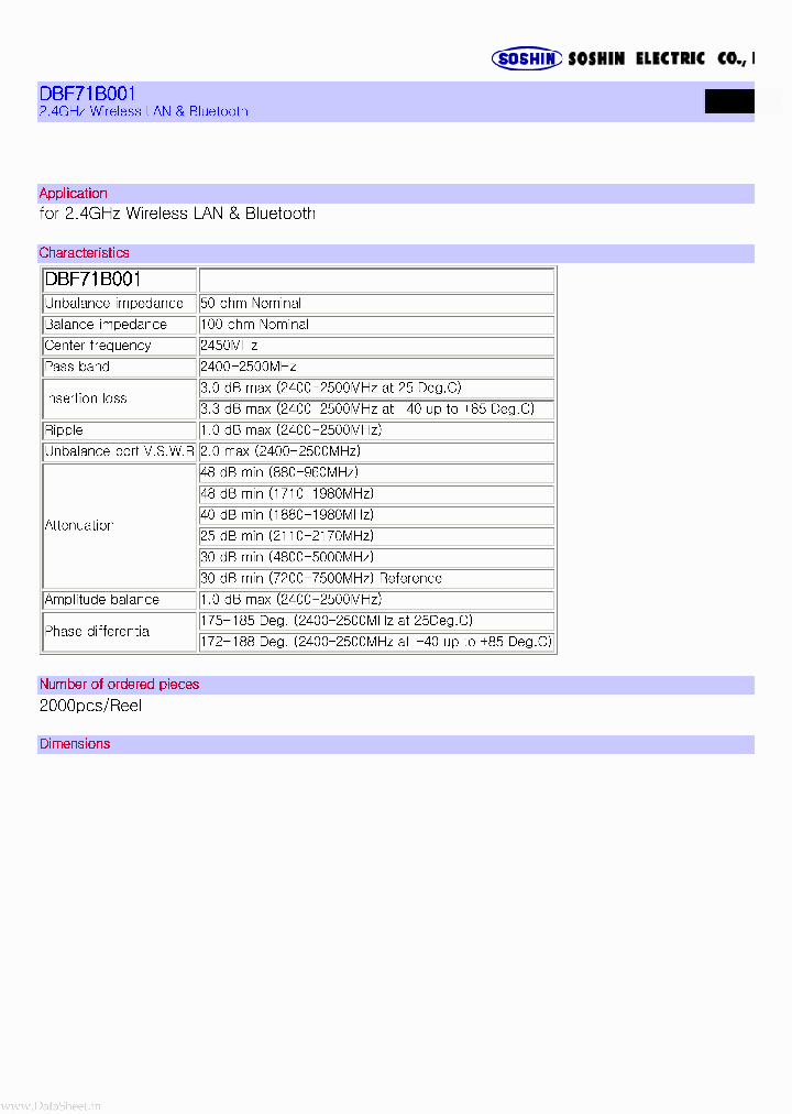 DBF71B001_3679999.PDF Datasheet