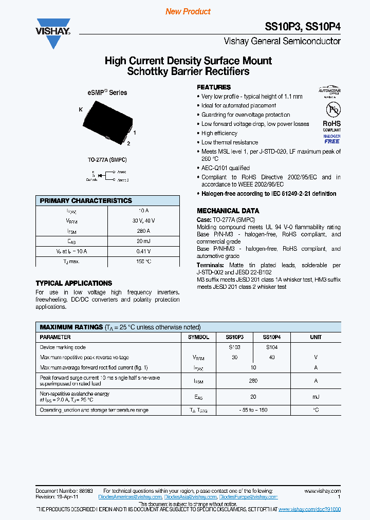 SS10P4-M3-86A_3681237.PDF Datasheet
