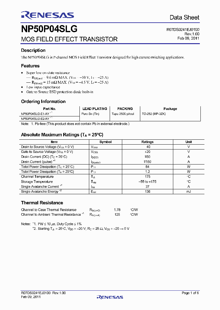 NP50P04SLG-E1-AY_3685087.PDF Datasheet