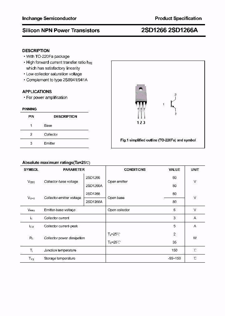 2SD1266A_3688061.PDF Datasheet