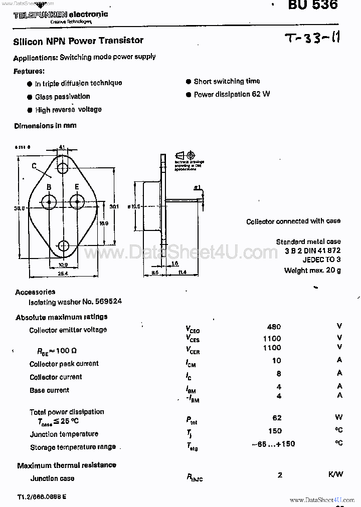 BU536_3687318.PDF Datasheet