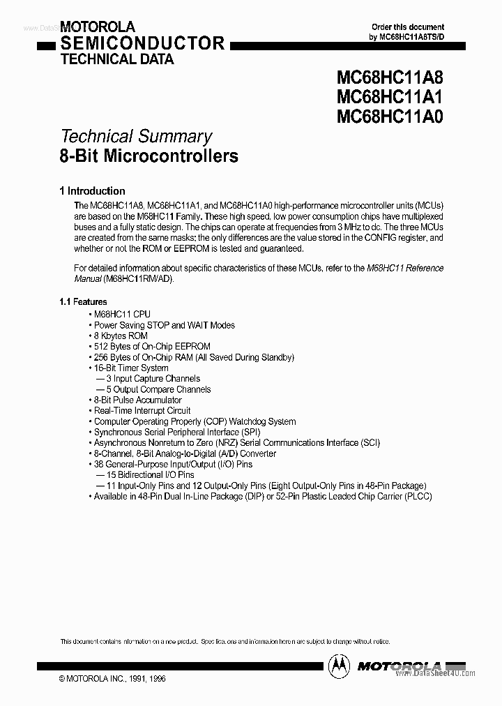 68HC11A0FN_3688911.PDF Datasheet