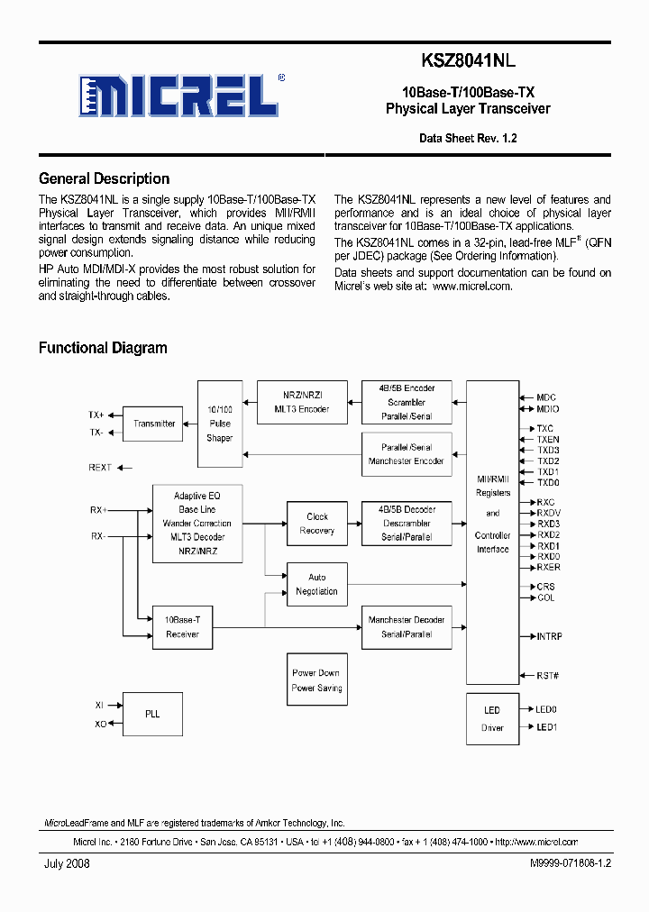 KSZ8041NLAM_3690636.PDF Datasheet