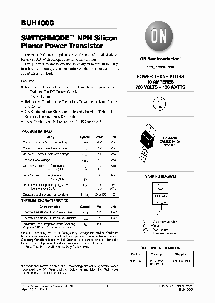 BUH100G_3694960.PDF Datasheet