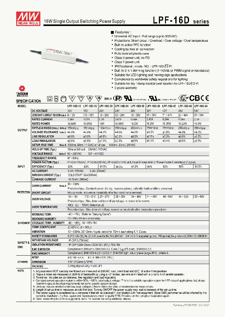 LPF-16D-54_3695584.PDF Datasheet