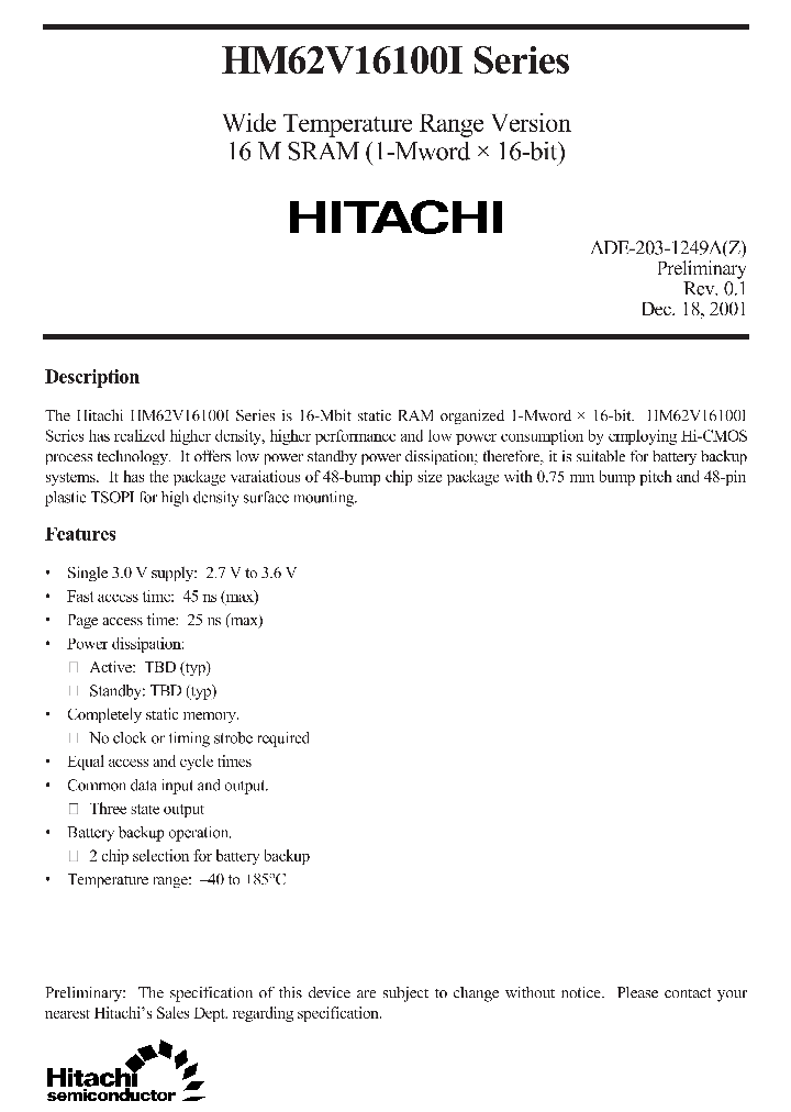 HM62V16100LBPI-XX_3698677.PDF Datasheet