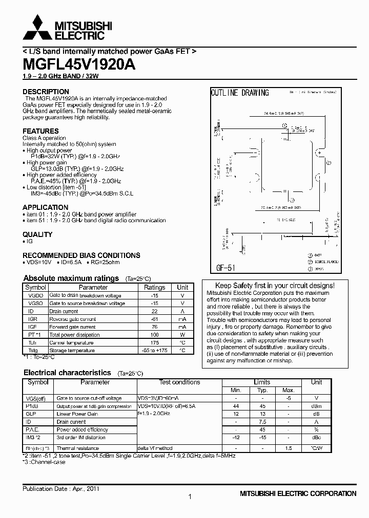 MGFL45V1920A_3698752.PDF Datasheet