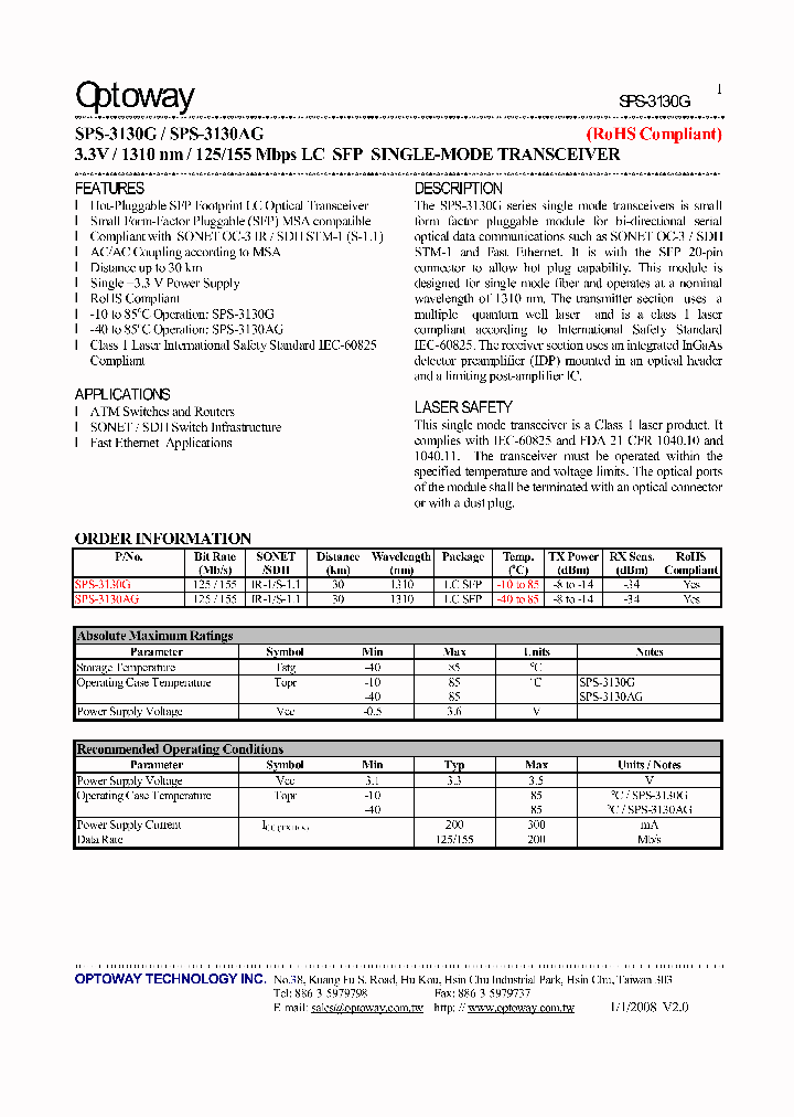 SPS-3130G08_3701595.PDF Datasheet