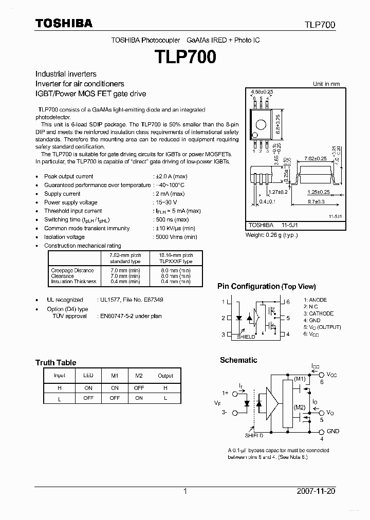 TLP700_3704530.PDF Datasheet