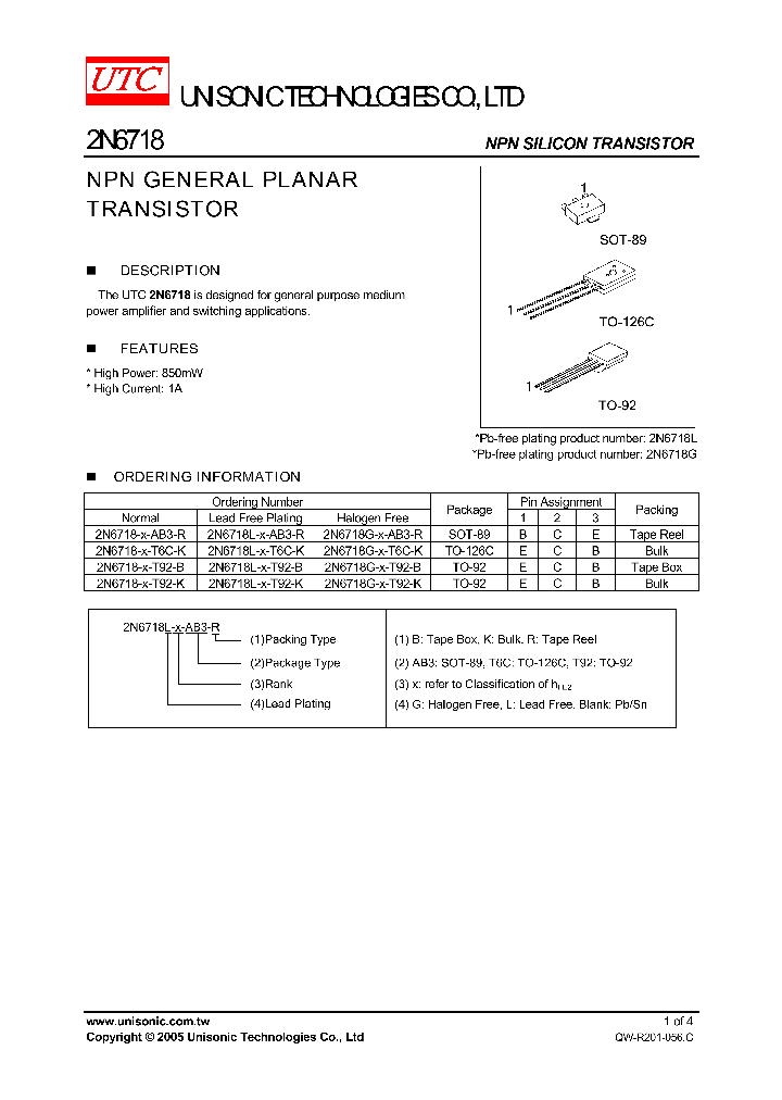 2N6718G-X-AB3-R_3705125.PDF Datasheet