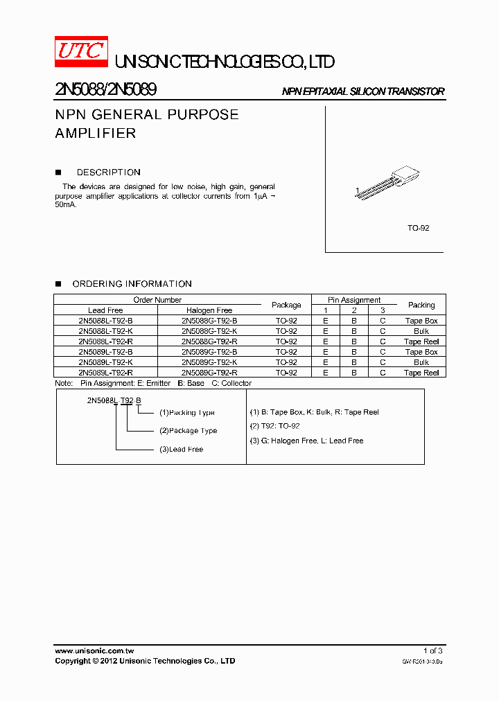 2N5088L-T92-B_3706488.PDF Datasheet