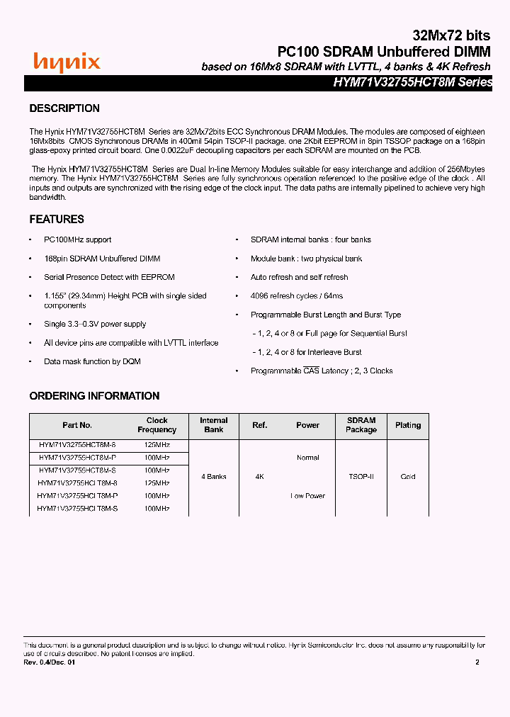 HYM71V32755HCLT8M-8_3707003.PDF Datasheet
